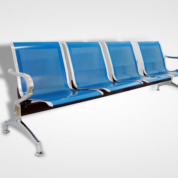 Banca-metalica-pentru-asteptare-cu-4-locuri-Albastru-504-Decohouse.ro-Bancute