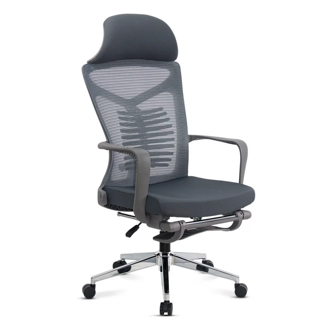 Scaun-ergonomic-cu-suport-lombar-Mesh-Gri-9502-Decohouse.ro-Rabatabil