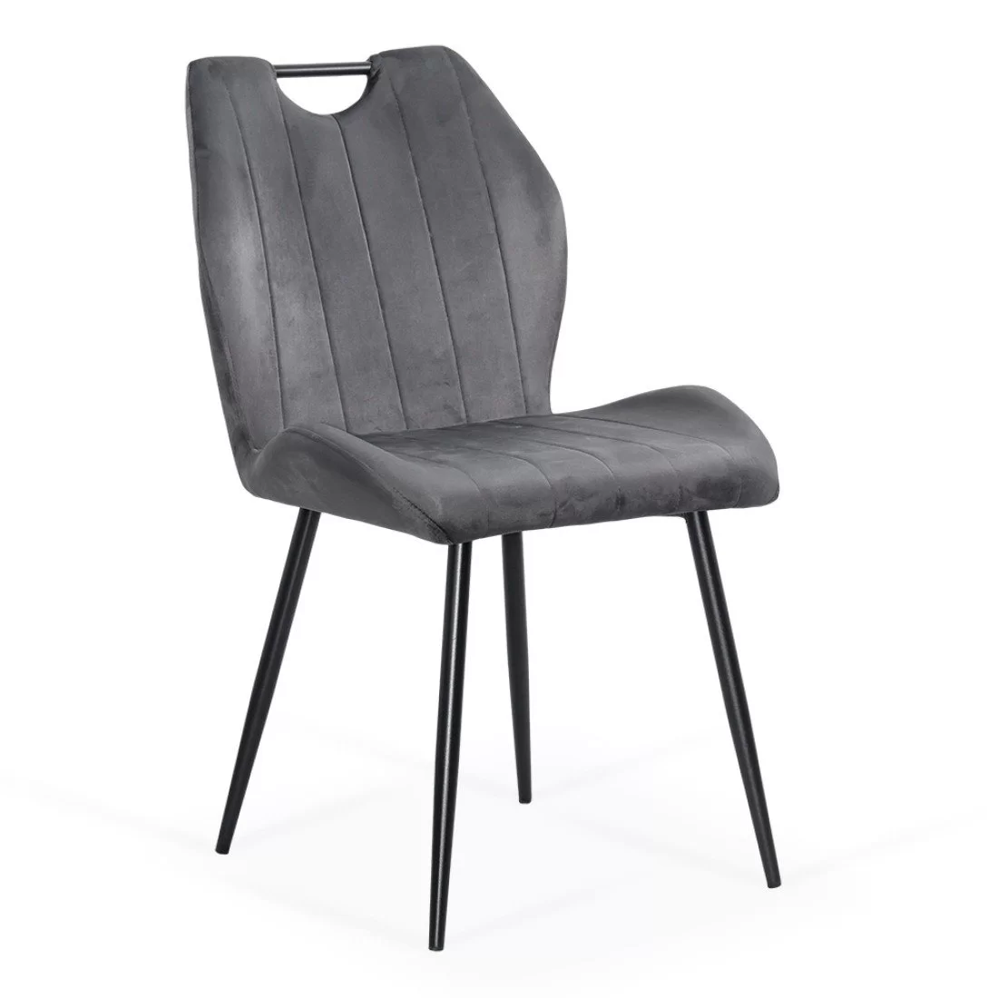 Scaune-de-Living-din-Catifea-Gri-204-Decohouse.ro-Moderne